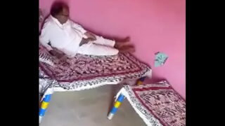 Desi Rajsthani Uncle fucking pussy with handjob