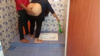 horny guy seducing his girl friend in the toilette then fucking her hot pussy in the bedroom