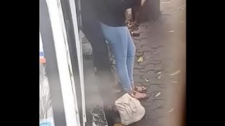 Indian gf/bf sex on the road
