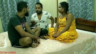 Indian Hot pussy Girl friend shared with horny friend for some cash