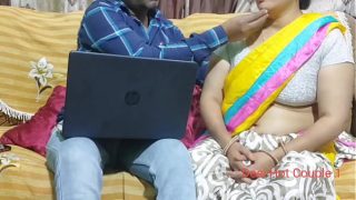 Mangalsutra wali bhabhi ke blouse me lund dal ke boobs chode